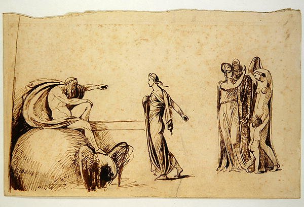 Zeus with Other Mythological Figures by George Romney