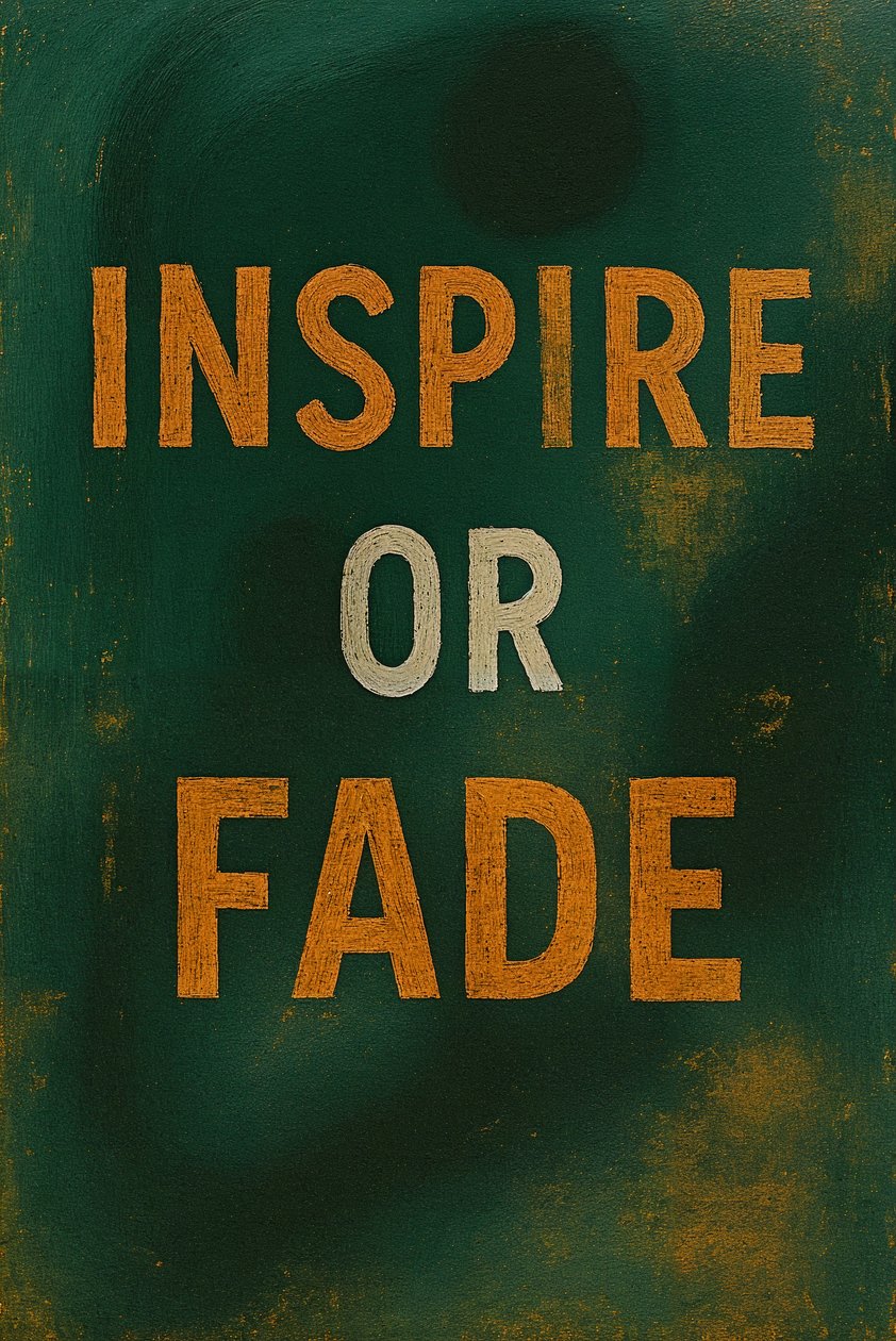 INSPIRE OR FADE, 2025 by George Rosaly