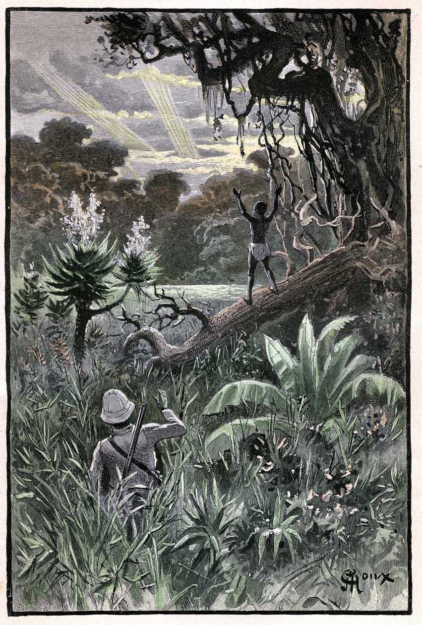 Illustration by George Roux for Jules Verne
