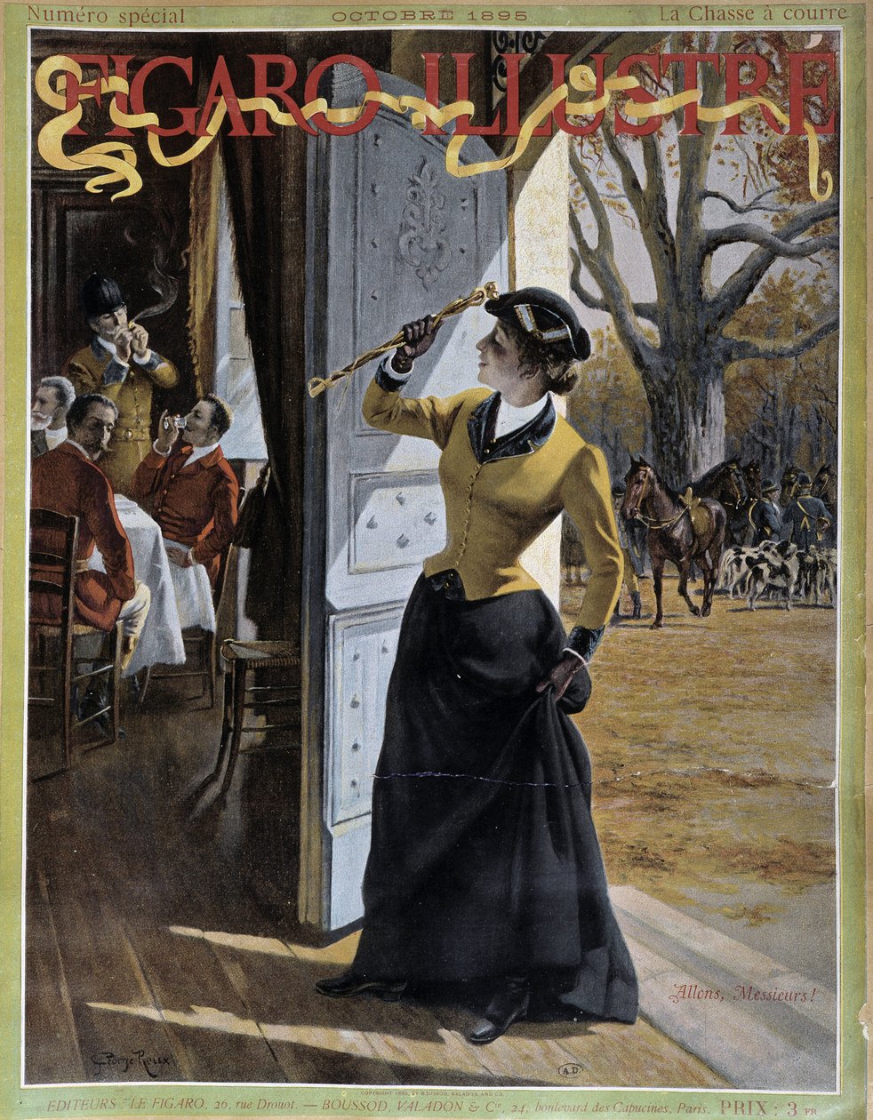 Woman in hunting outfit - in 