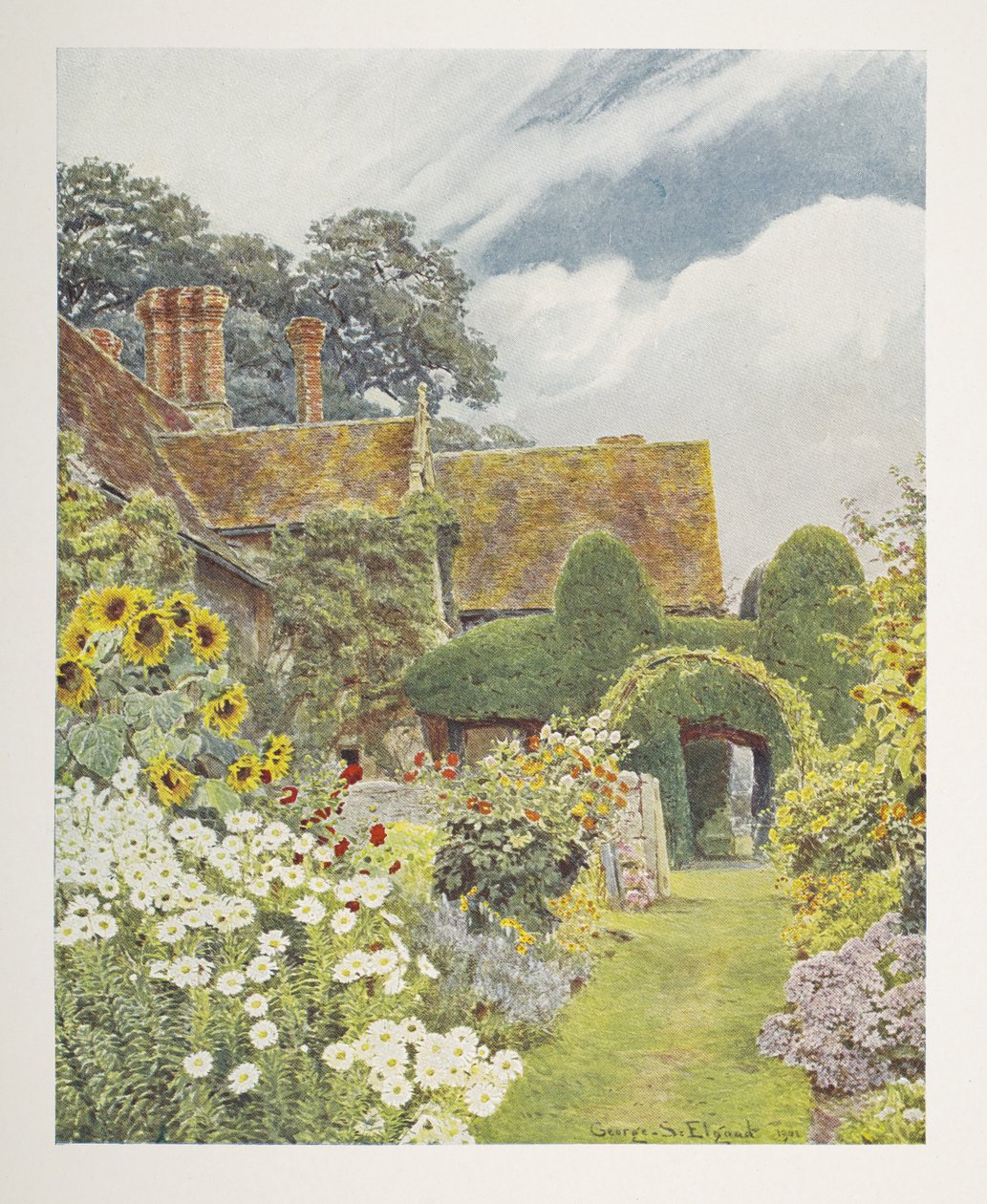 Cleeve Prior, Sunflowers, illustration in 