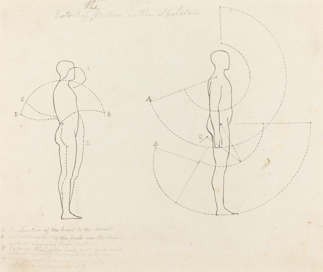 Extent of Motion Shown in Two Figures by George Scharf after John Flaxman