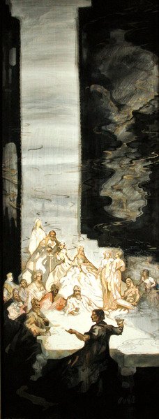The Tale of Kynon, the Son of Clydno, When King Arthur was at Caerllan upon Usk by George Sheringham