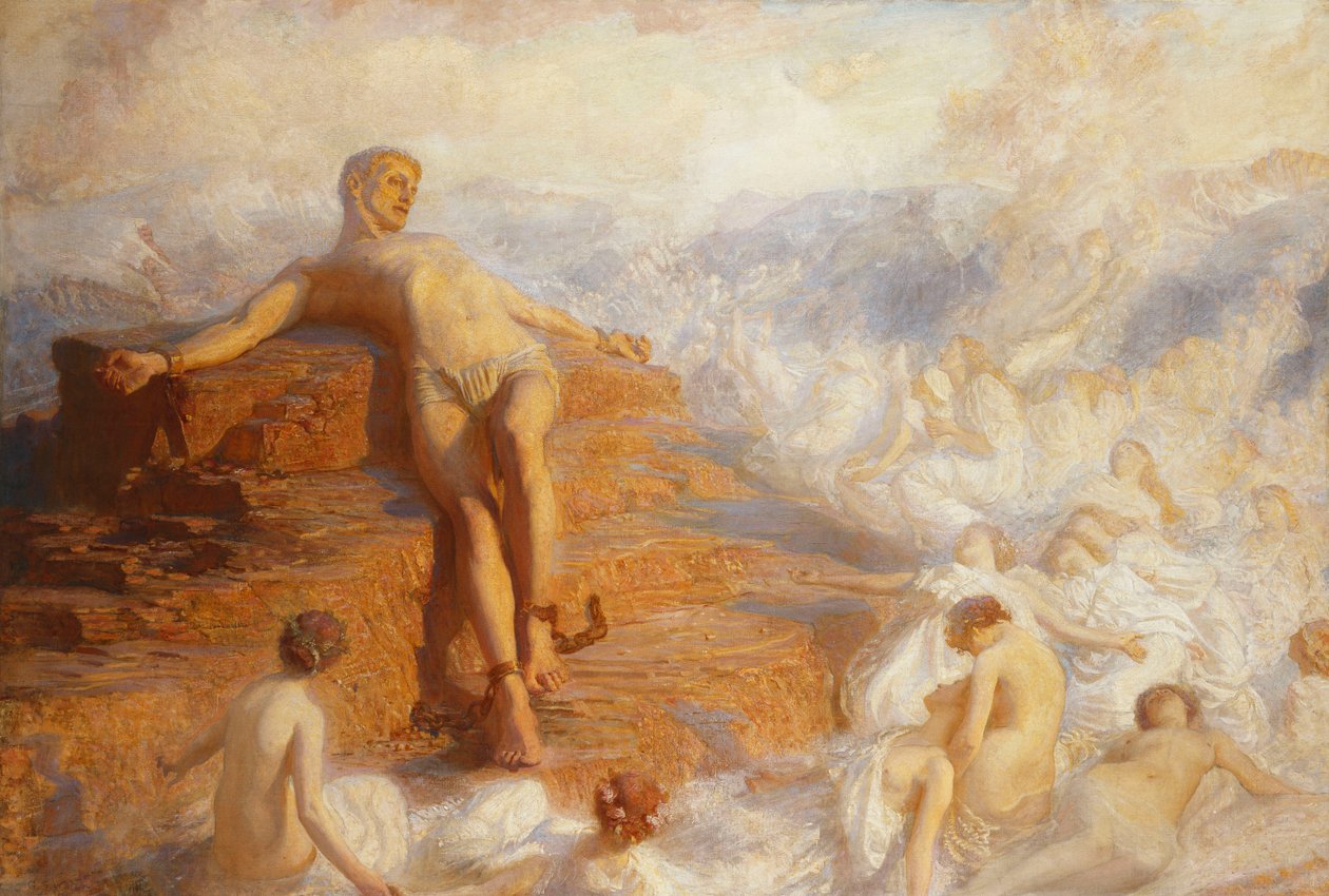 Prometheus Consoled by the Spirits of the Earth 'How Fair These Air ...