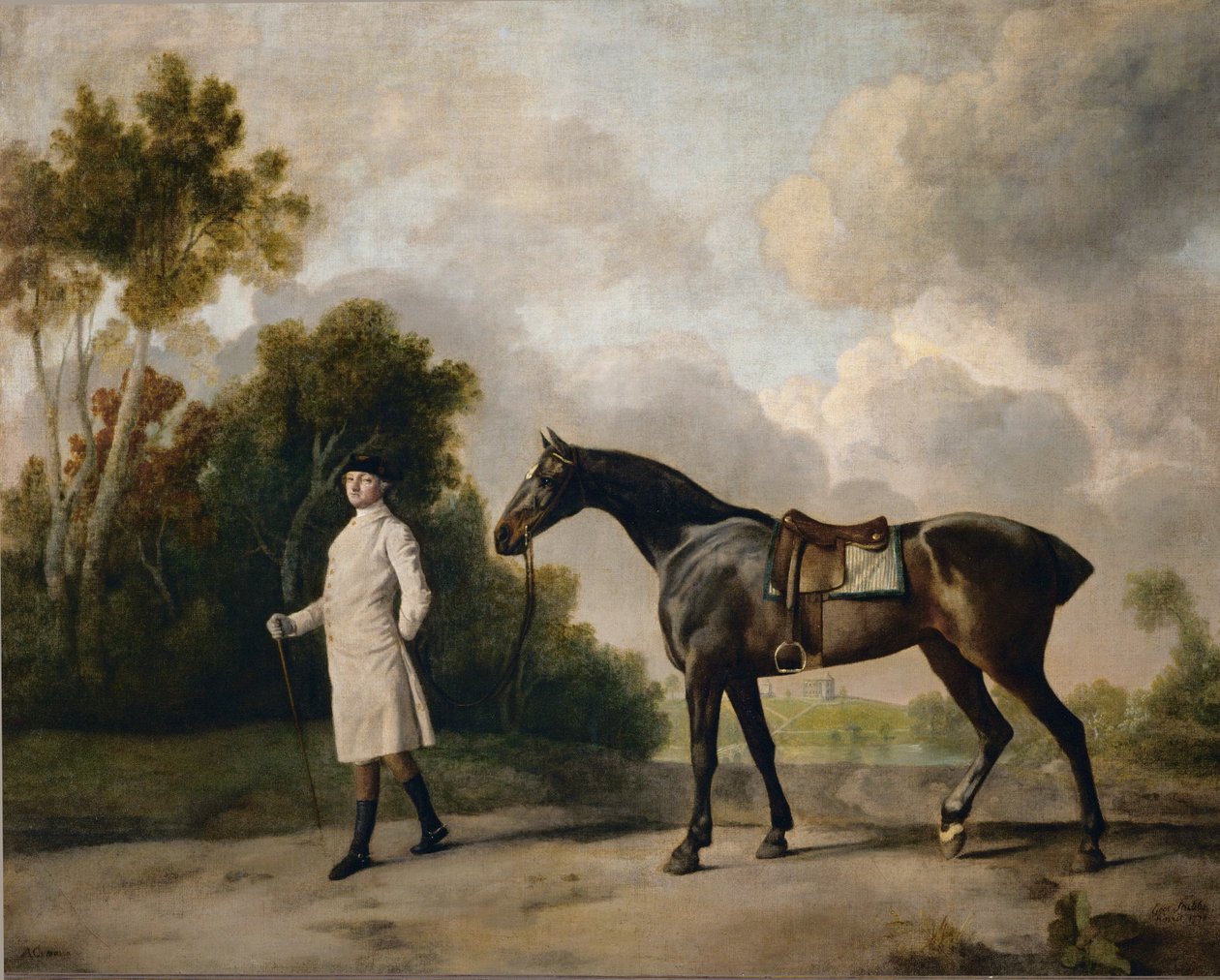 Assheton, First Viscount Curzon, and His Mare Maria by George Stubbs