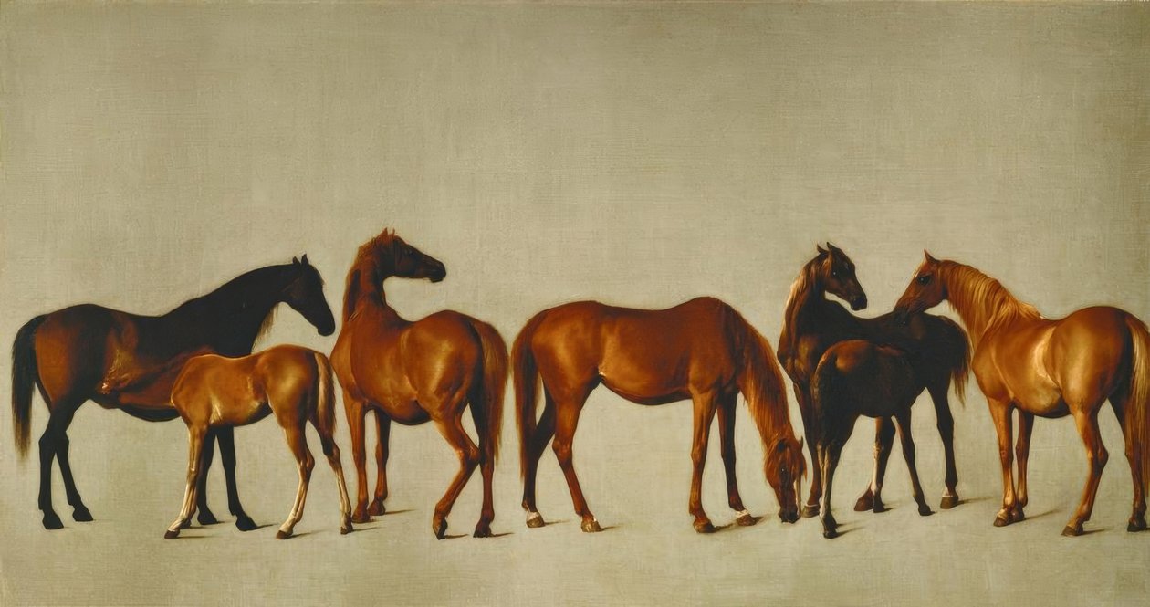 Mares with Foals by George Stubbs