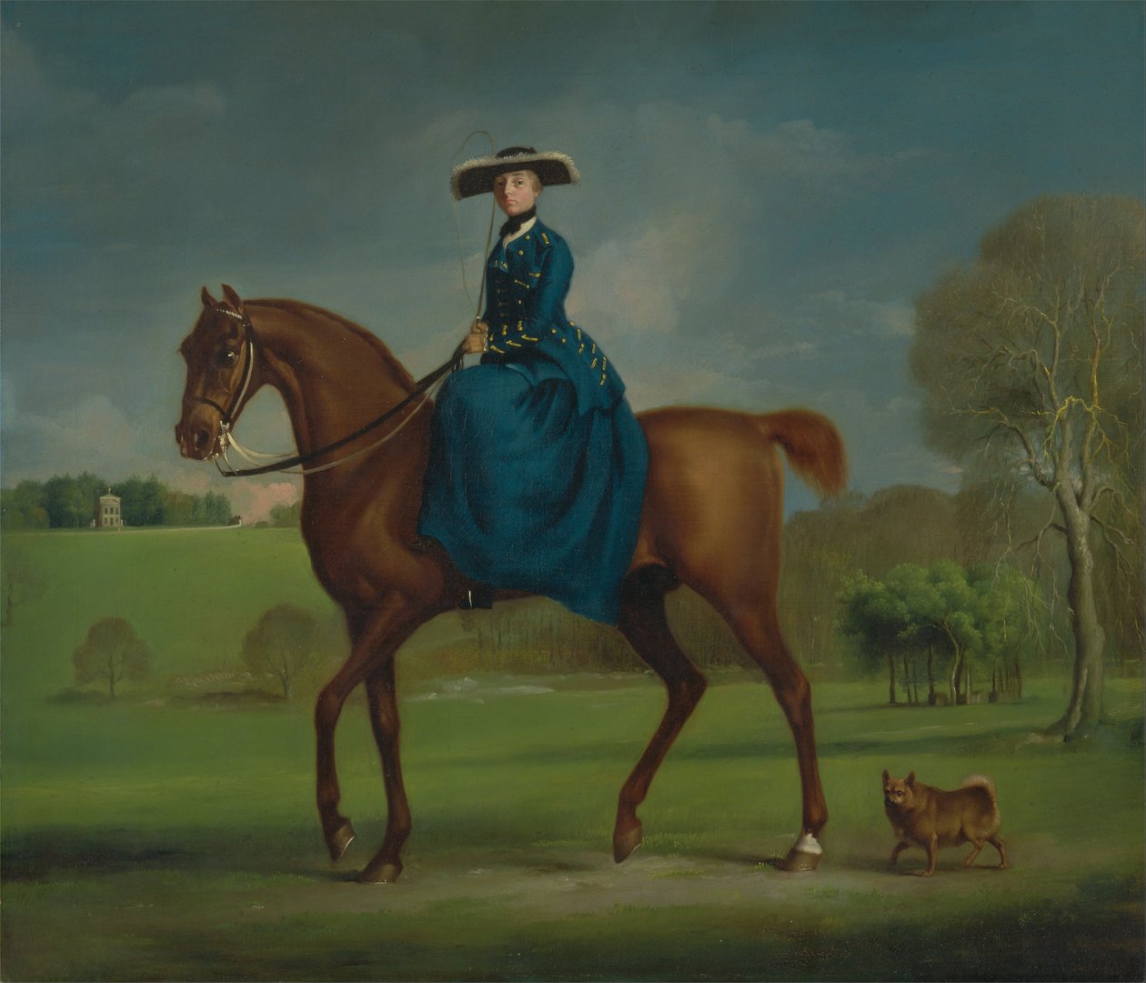 The Countess of Coningsby in the Costume of the Charlton Hunt by George Stubbs