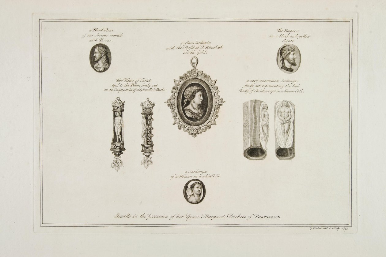 Jewels in the possession of Her Grace Margaret Duchess of Portland by George Vertue