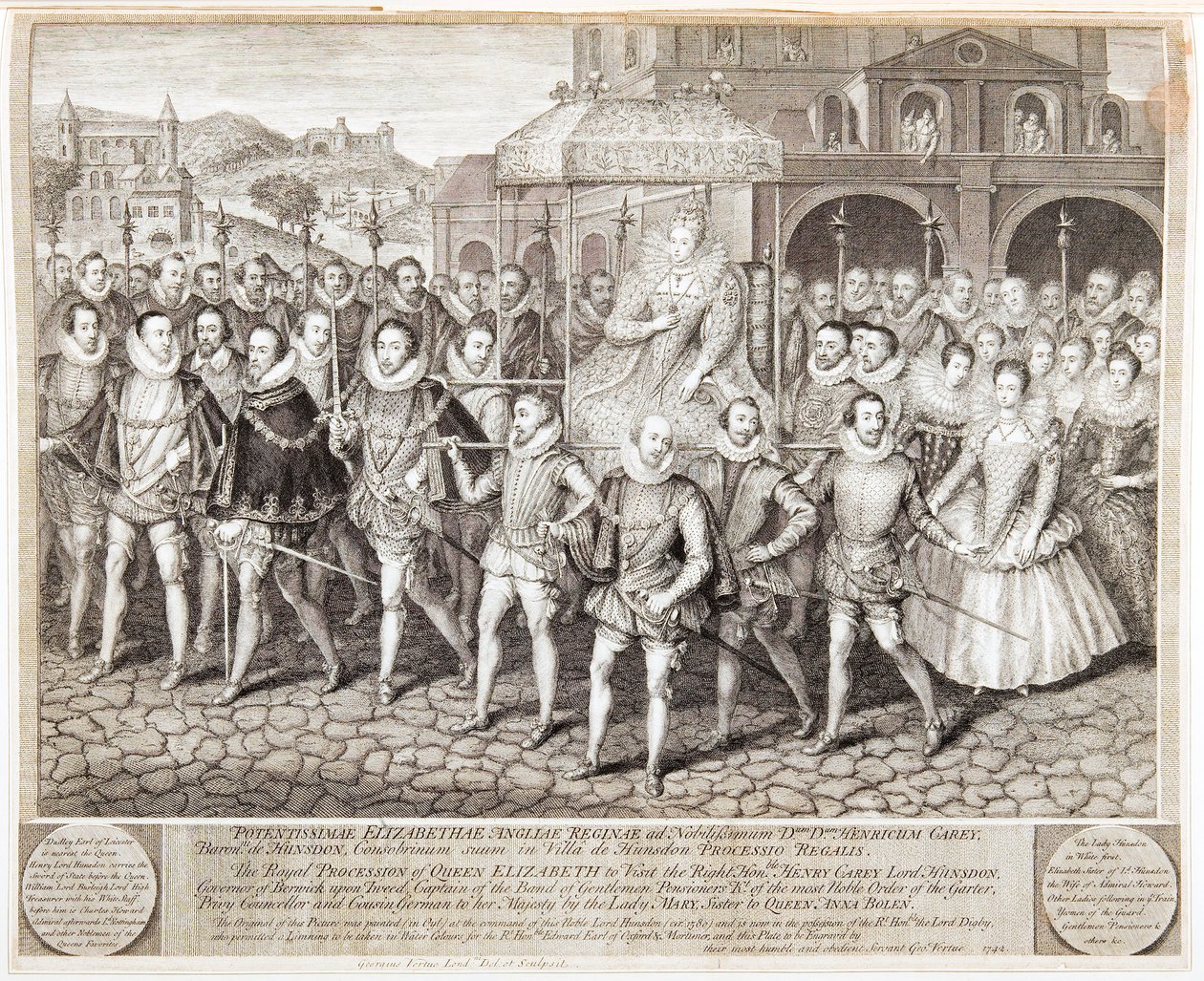 Royal Procession of Queen Elizabeth I by George Vertue