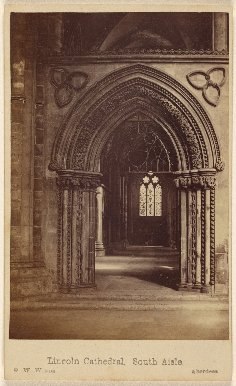 Lincoln Cathedral, South Aisle by George Washington Wilson