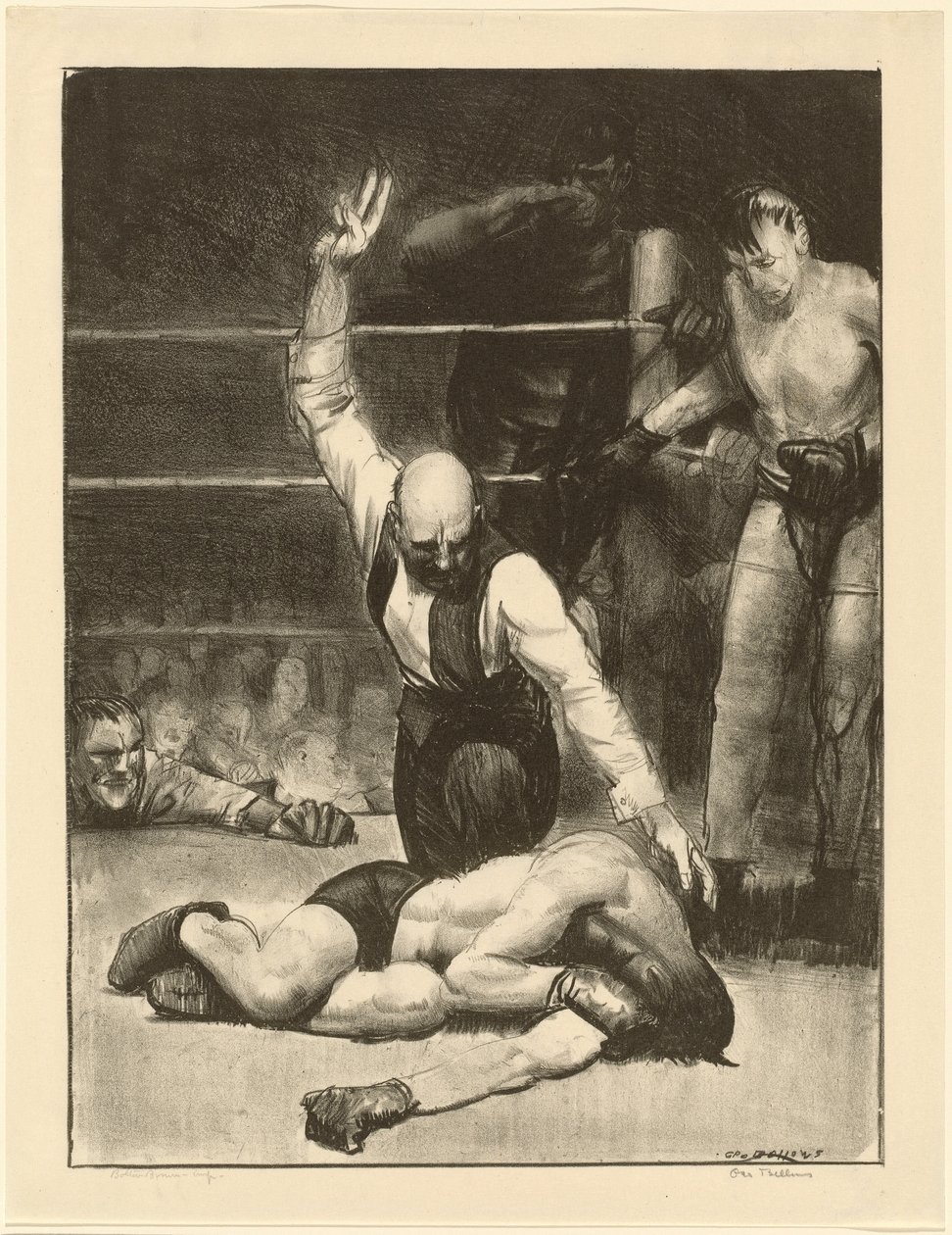 Counted Out, second stone by George Wesley Bellows