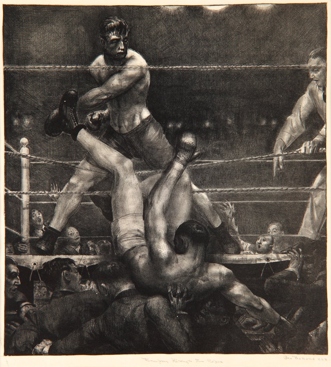 Dempsey Through the Ropes by George Wesley Bellows