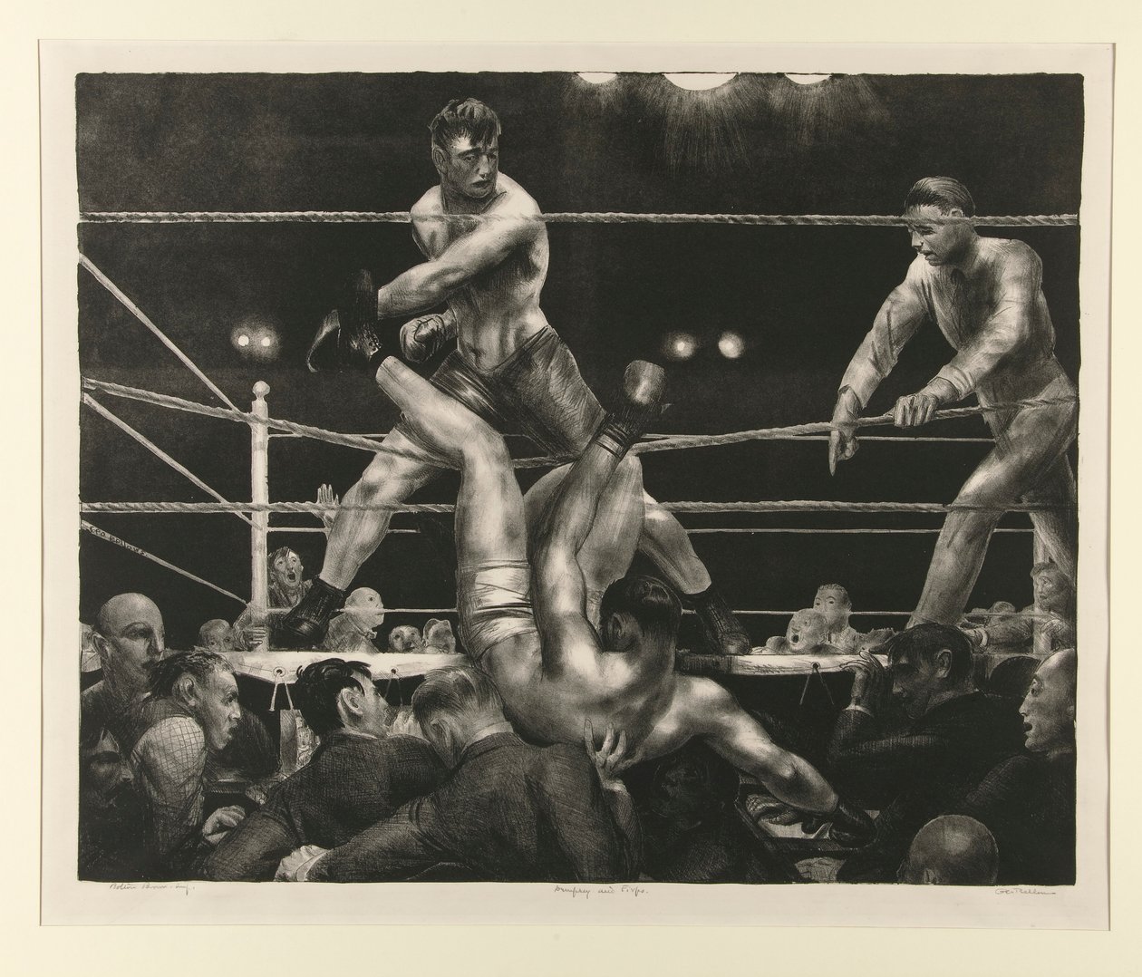 Dempsey and Firpo by George Wesley Bellows