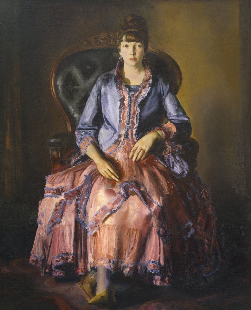 Emma in a Purple Dress by George Wesley Bellows