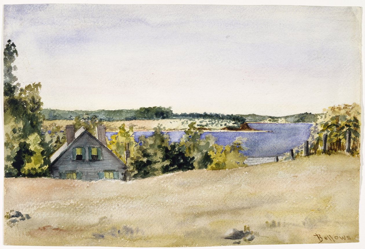 Gardiners Bay from Sag Harbor by George Wesley Bellows