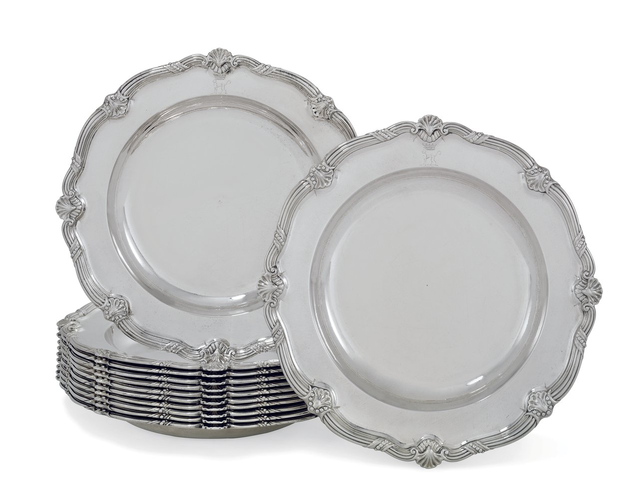 Dinner Plates, The Leinster Service by George Wickes
