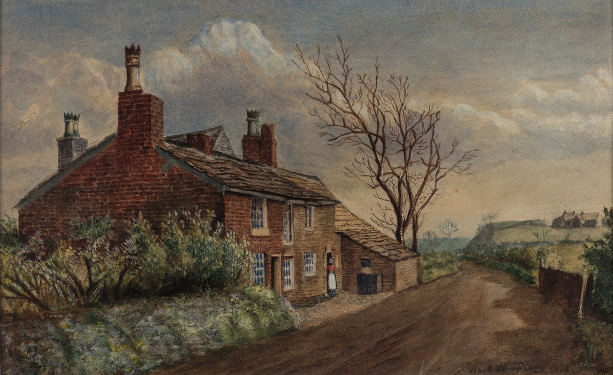 Pitses Looking Towards Alt - Showing the Birthplace of James Butterworth by George Wimpenny