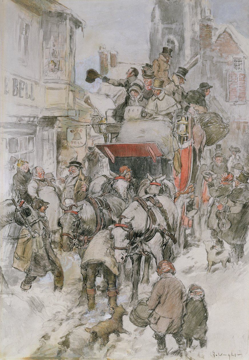 The Christmas Stagecoach by George Wright