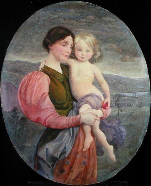 Mother and Child: A Modern Madonna by George de Forest Brush or Brusch