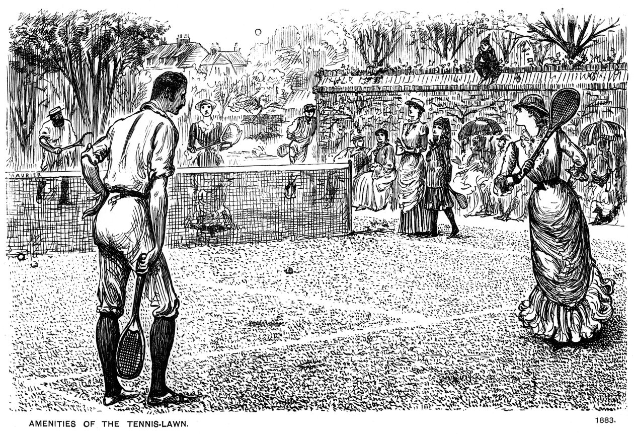 Amenities of the Tennis Lawn by George du Maurier