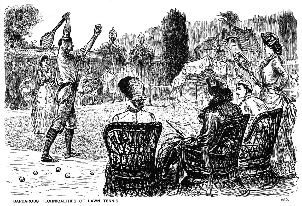 Barbarous Technicalities of Lawn Tennis, 1882-1891 by George du Maurier