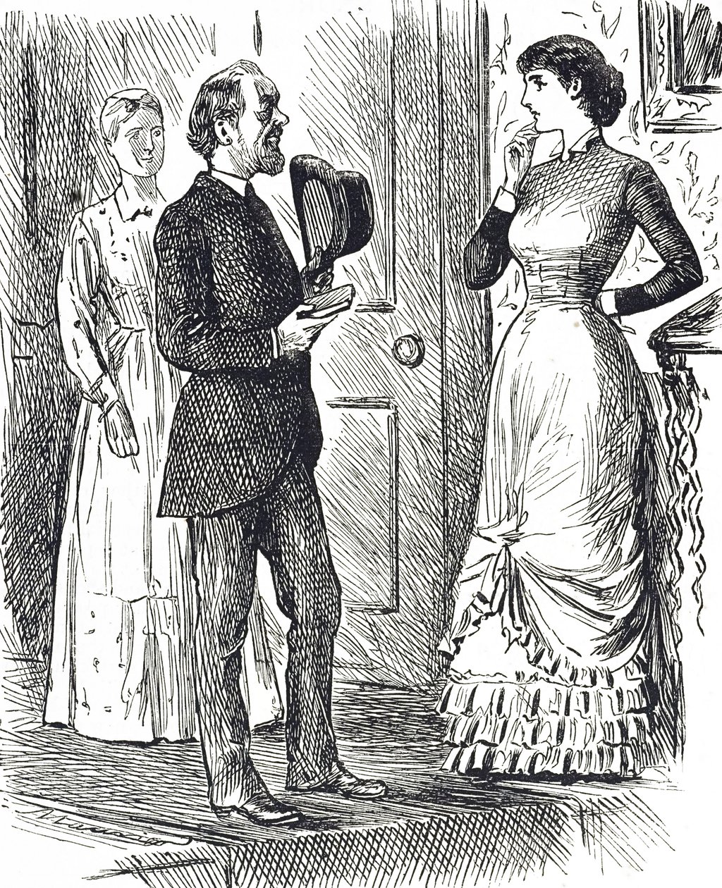 Cartoon depicting a different type of gas meter in use by George du Maurier