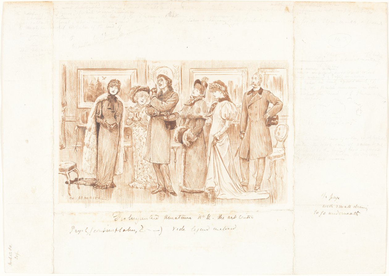 Distinguished Amateurs no. II: The Art Critic by George du Maurier