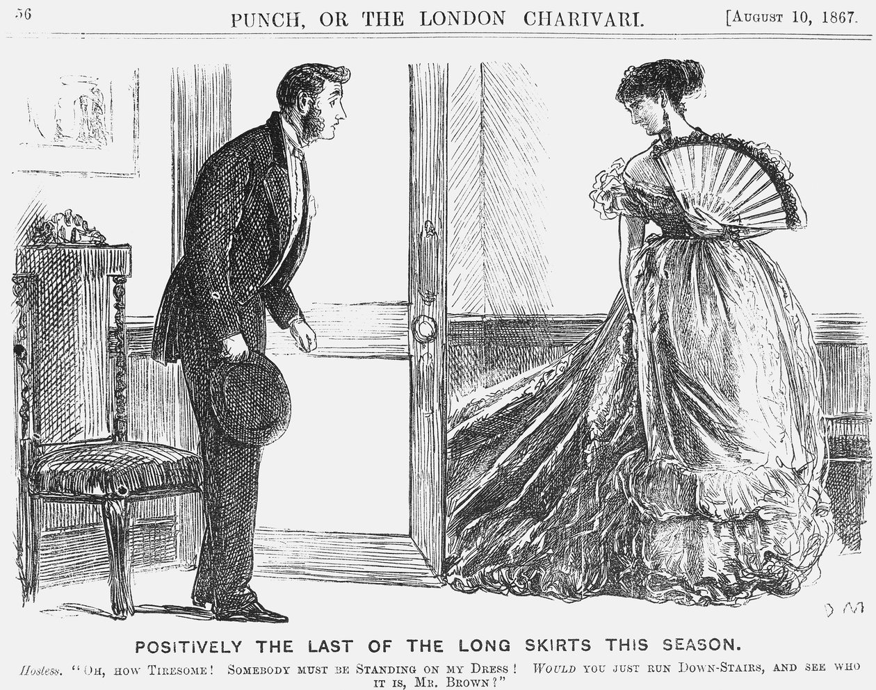 Positively the Last of the Long Skirts this Season by George du Maurier