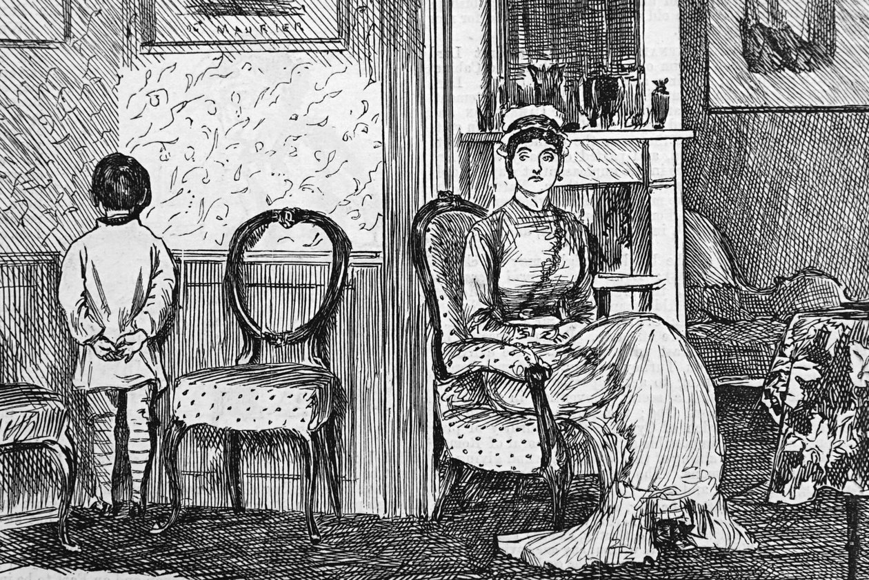 The Difficulty of Maintaining the Upper Hand by George du Maurier