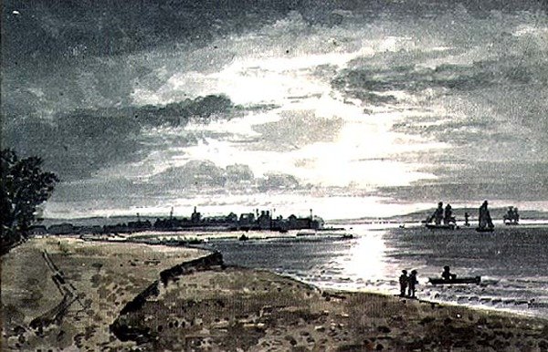 View of the River Adur with New Shoreham in the Distance by George the Younger Barret