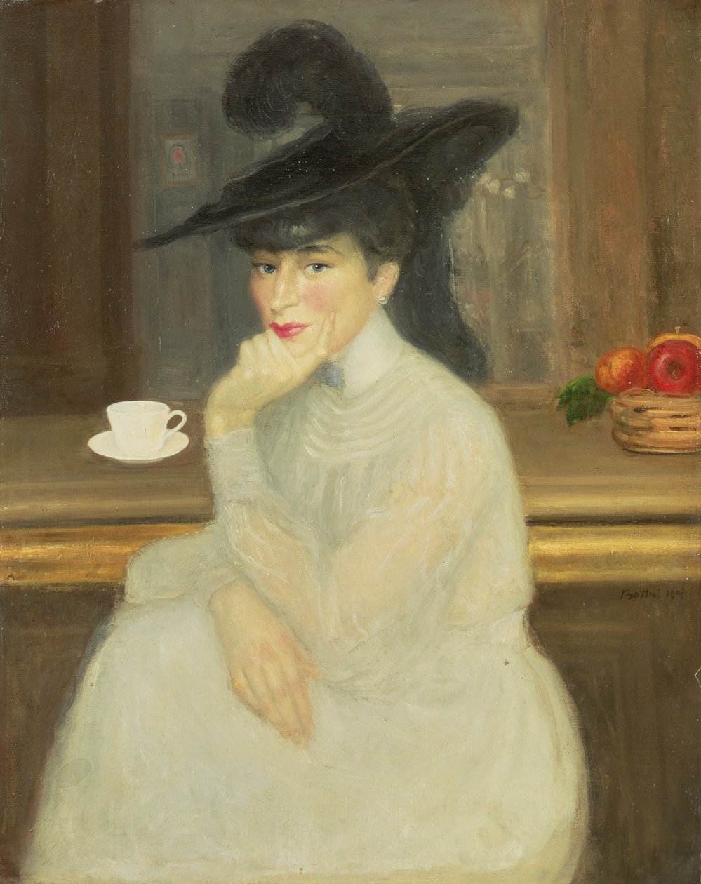 Waiting at the Bar: Portrait of Sarah Bernhardt by Georges Bottini