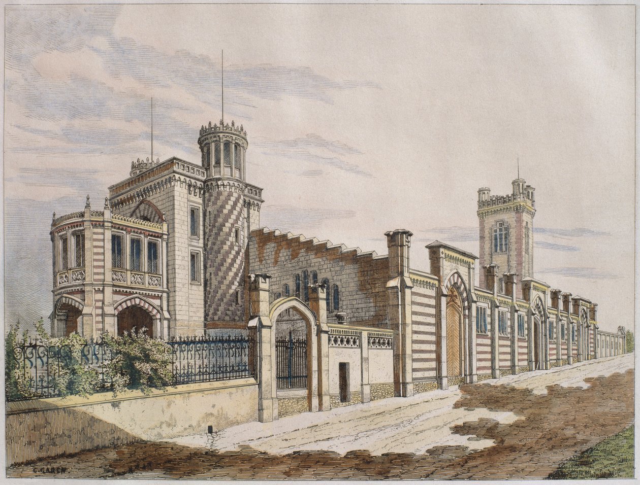 Storehouse of Madame Veuve Pommery Champagne in Reims, illustration from 