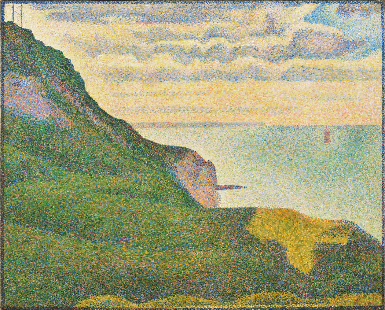 Seascape at Port-en-Bessin, Normandy, 1888 by Georges Seurat