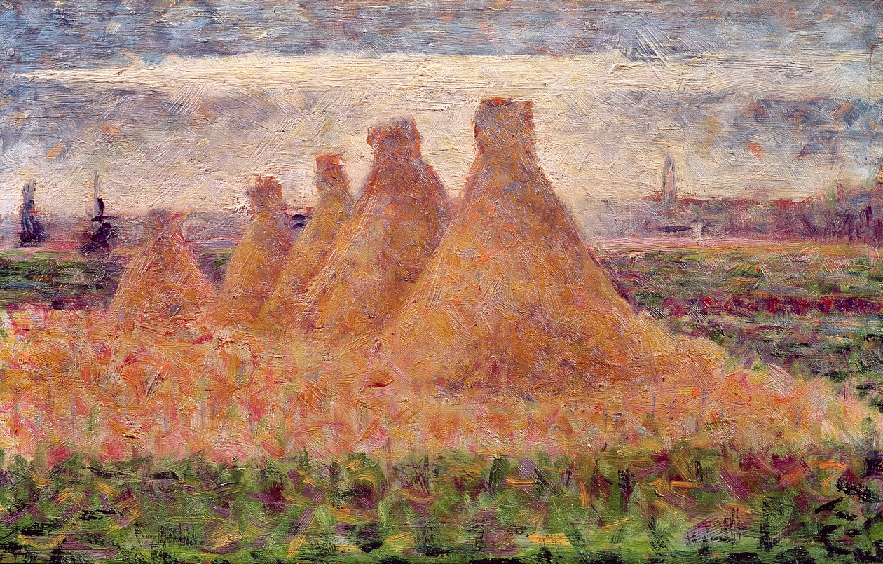 Straw Stacks by Georges Seurat