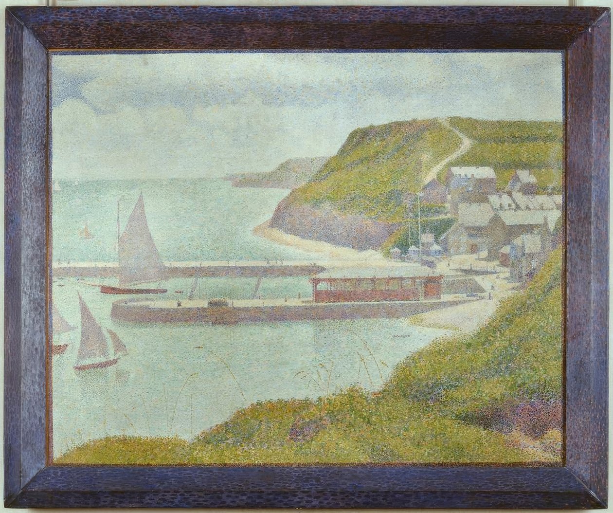 Porten-Bessin, Outer Harbor, High Tide (Calvados) by Georges Seurat