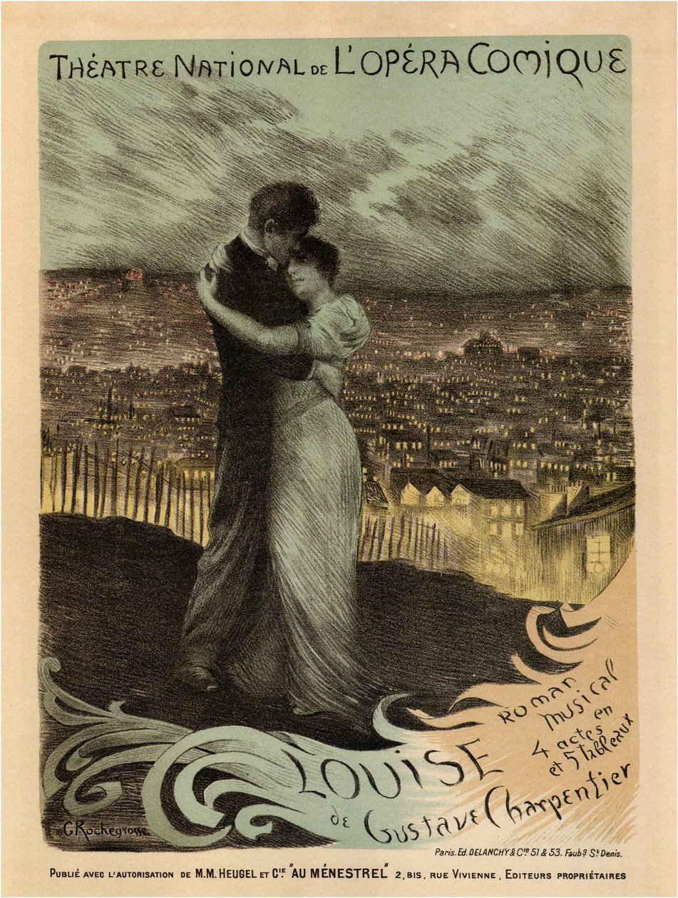 Poster for the Opera Louise by Gustave Charpentier, 1900 by Georges Antoine Rochegrosse