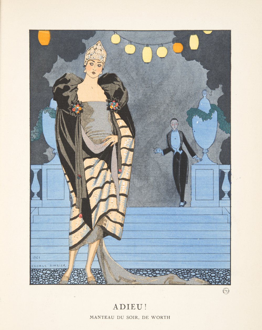 Adieu, from a Collection of Fashion Plates by Georges Barbier