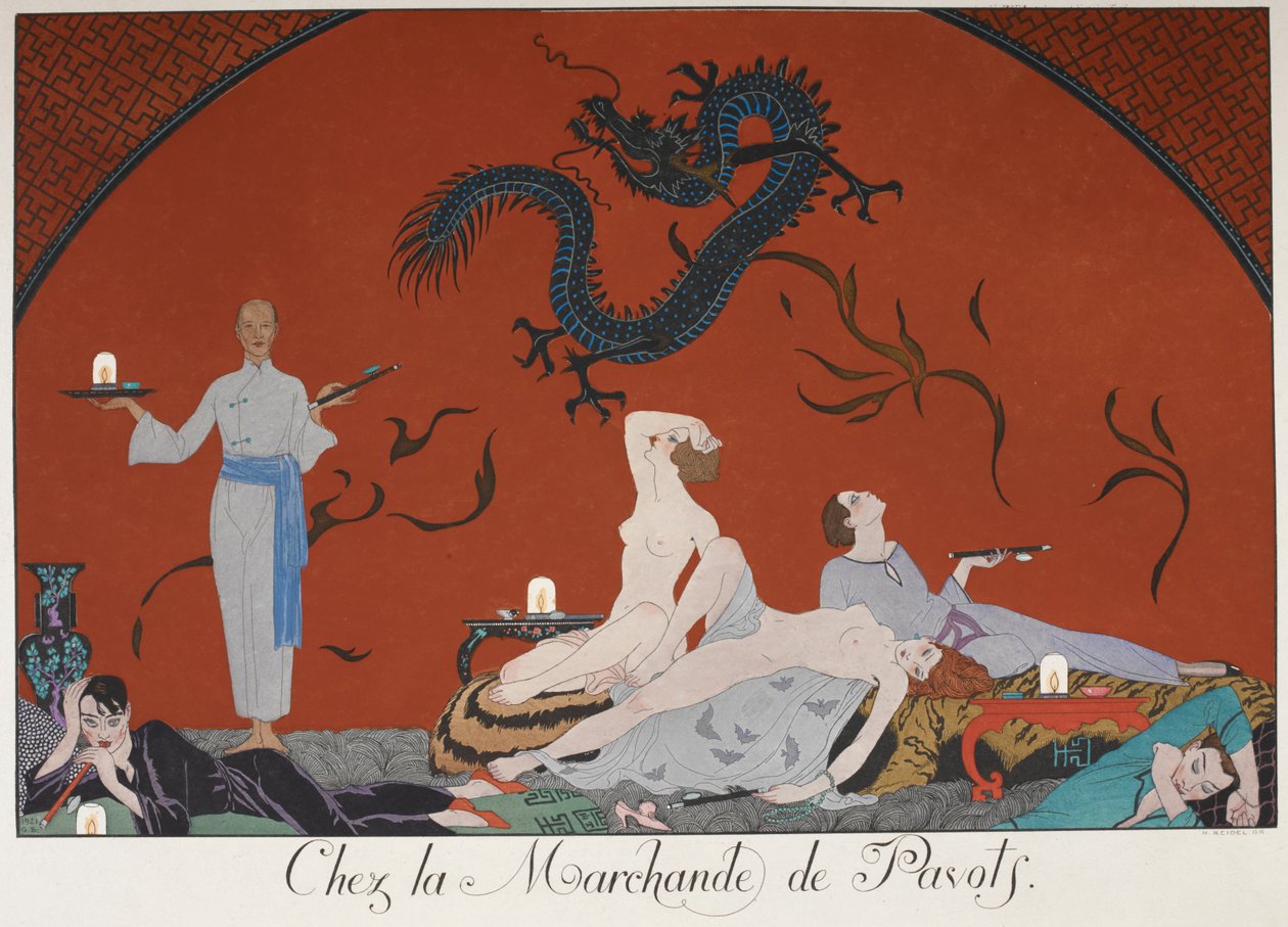 Chez la Marchande de Pasots by Georges Barbier
