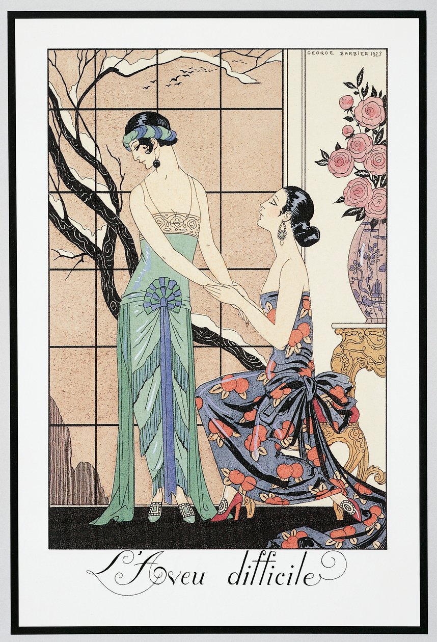 The Difficult Confession by Georges Barbier