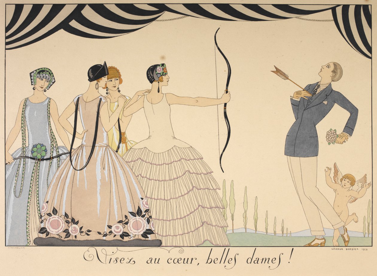 Aim for the Heart, Ladies by Georges Barbier