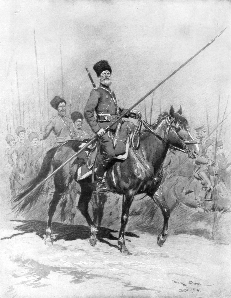 Cossack Cavalry by Georges Bertin Scott