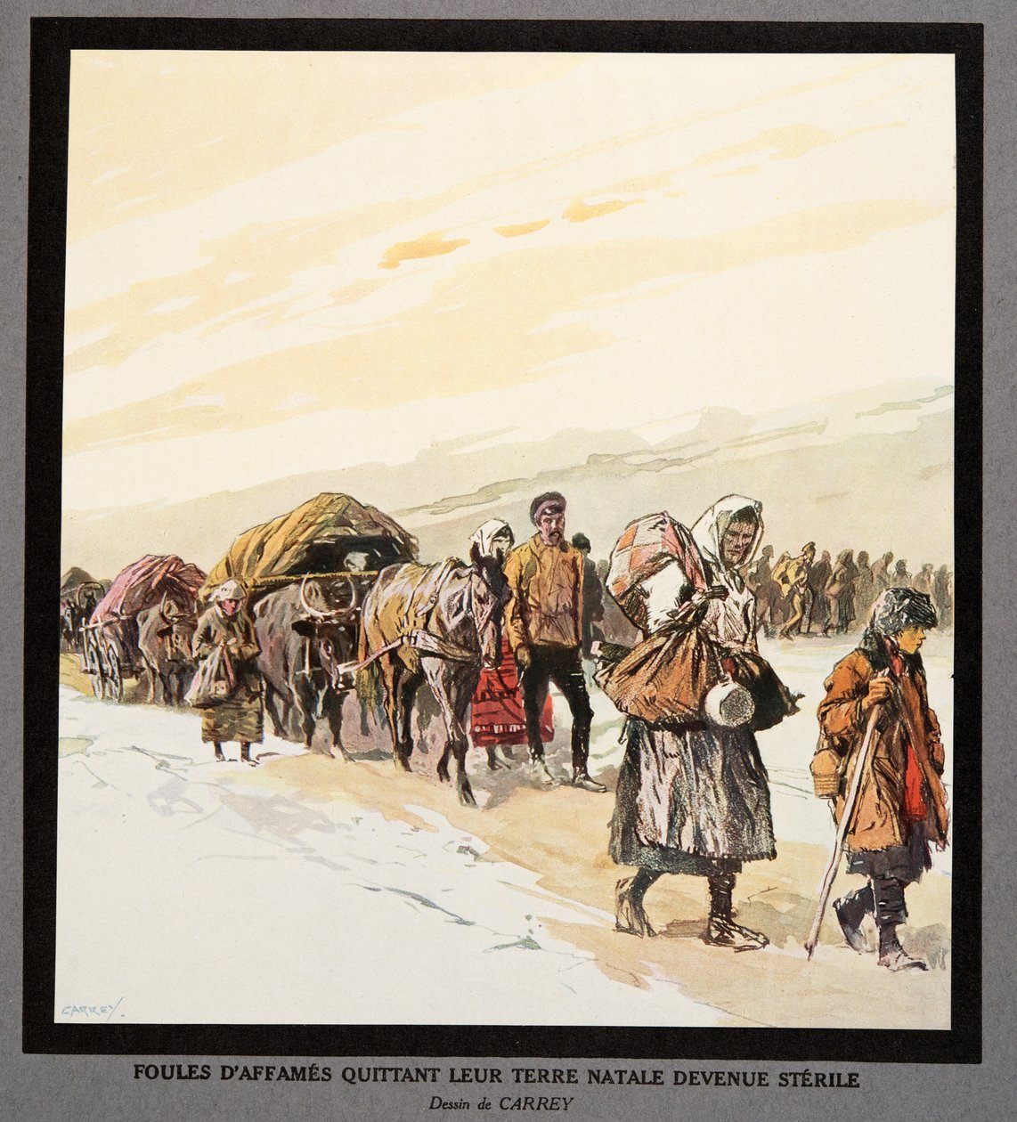 Exodus of Hungry People from Their Homeland (from 