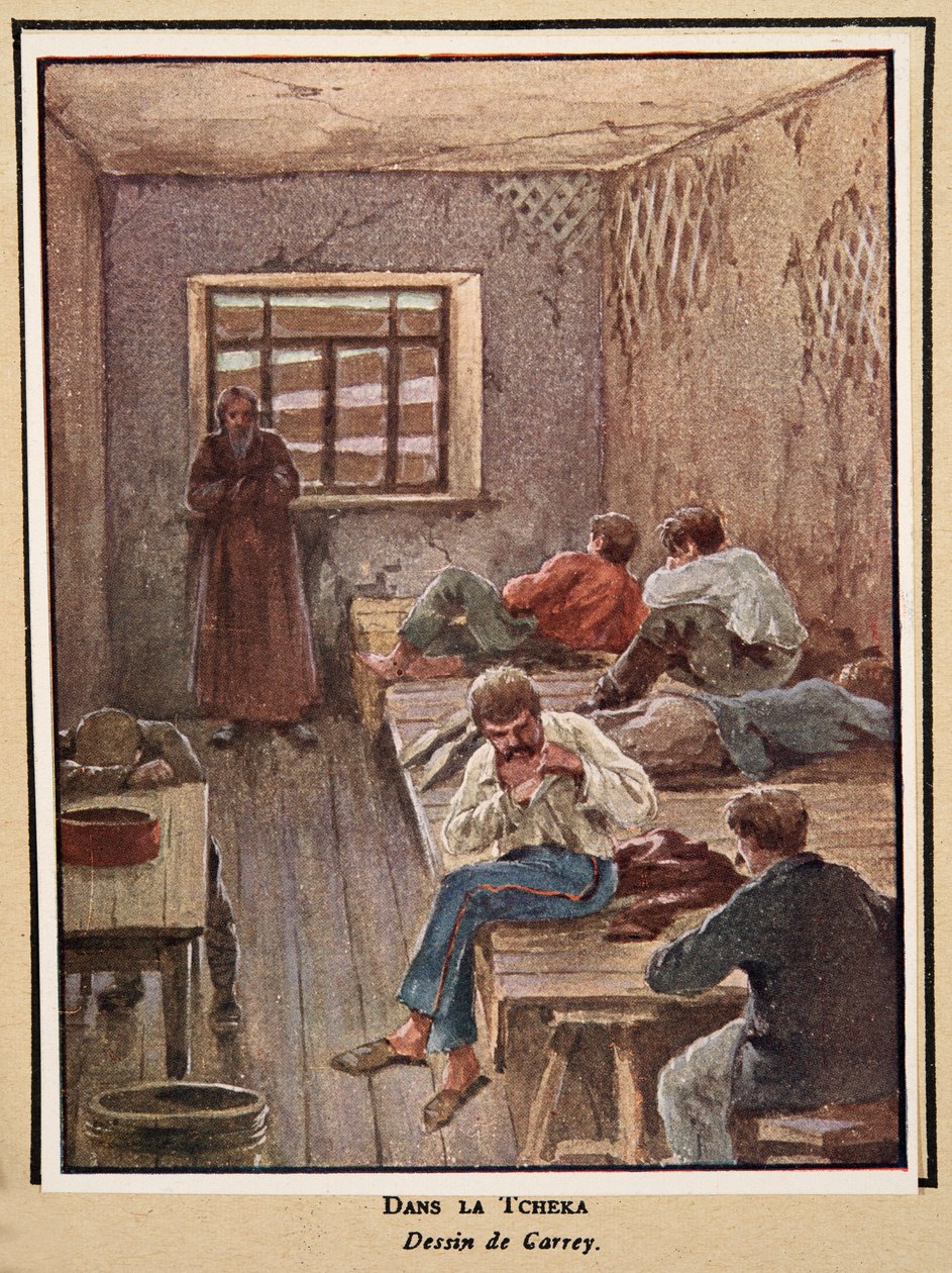 In the Cheka; from Histoire des Soviets by Georges Carrey