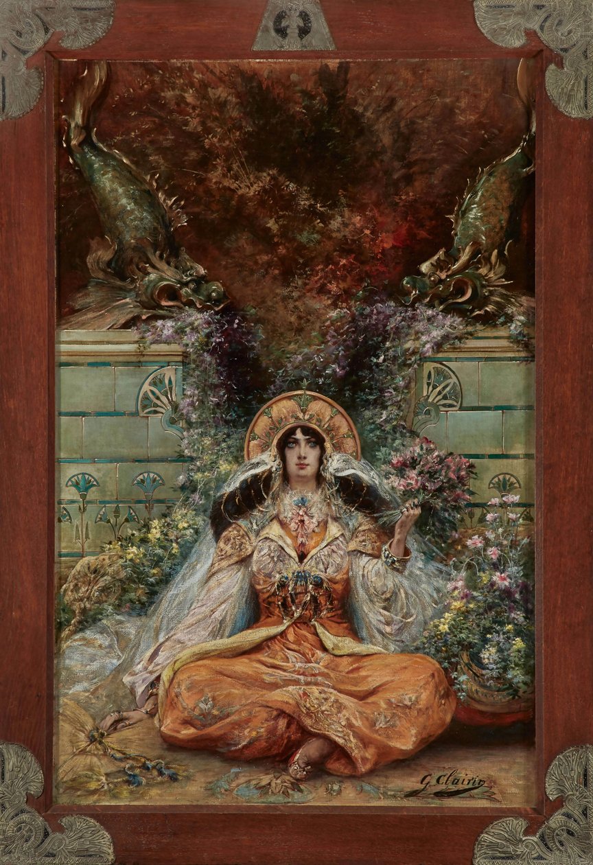 Sarah Bernhardt in the Role of Izeyl by Georges Clairin