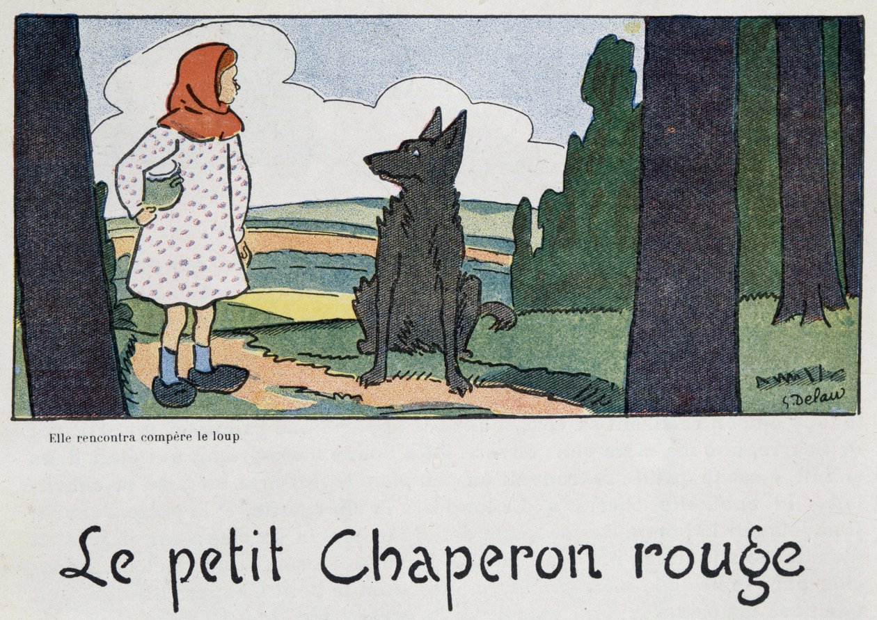 The Little Red Riding Hood - ill. by Georges Delaw, ed. Spock by Georges Delaw