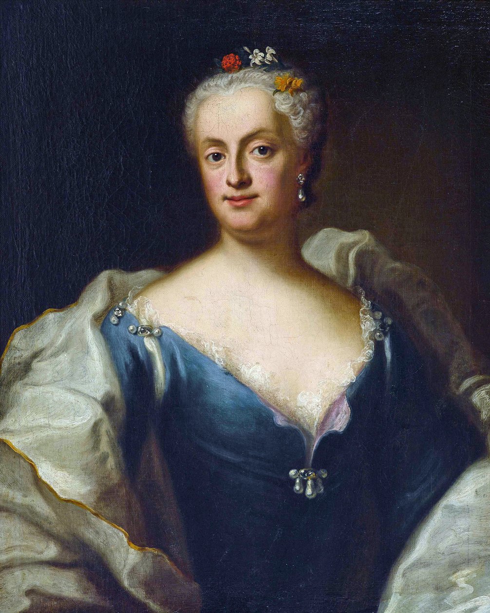 Marie-Anne de Saxe - Maria Anna Sophia of Saxony, Electress of Bavaria by George Desmarees by Georges Desmarées