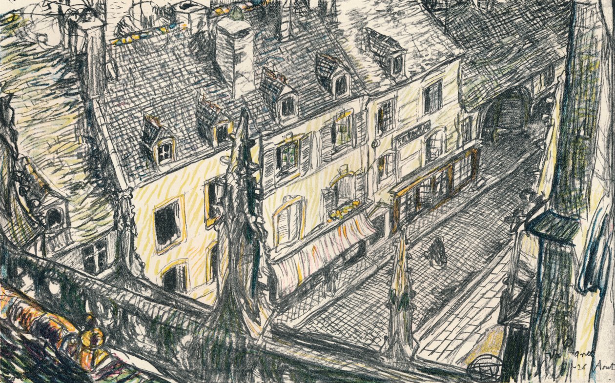 A Street in Valogne by Georges Dupuis