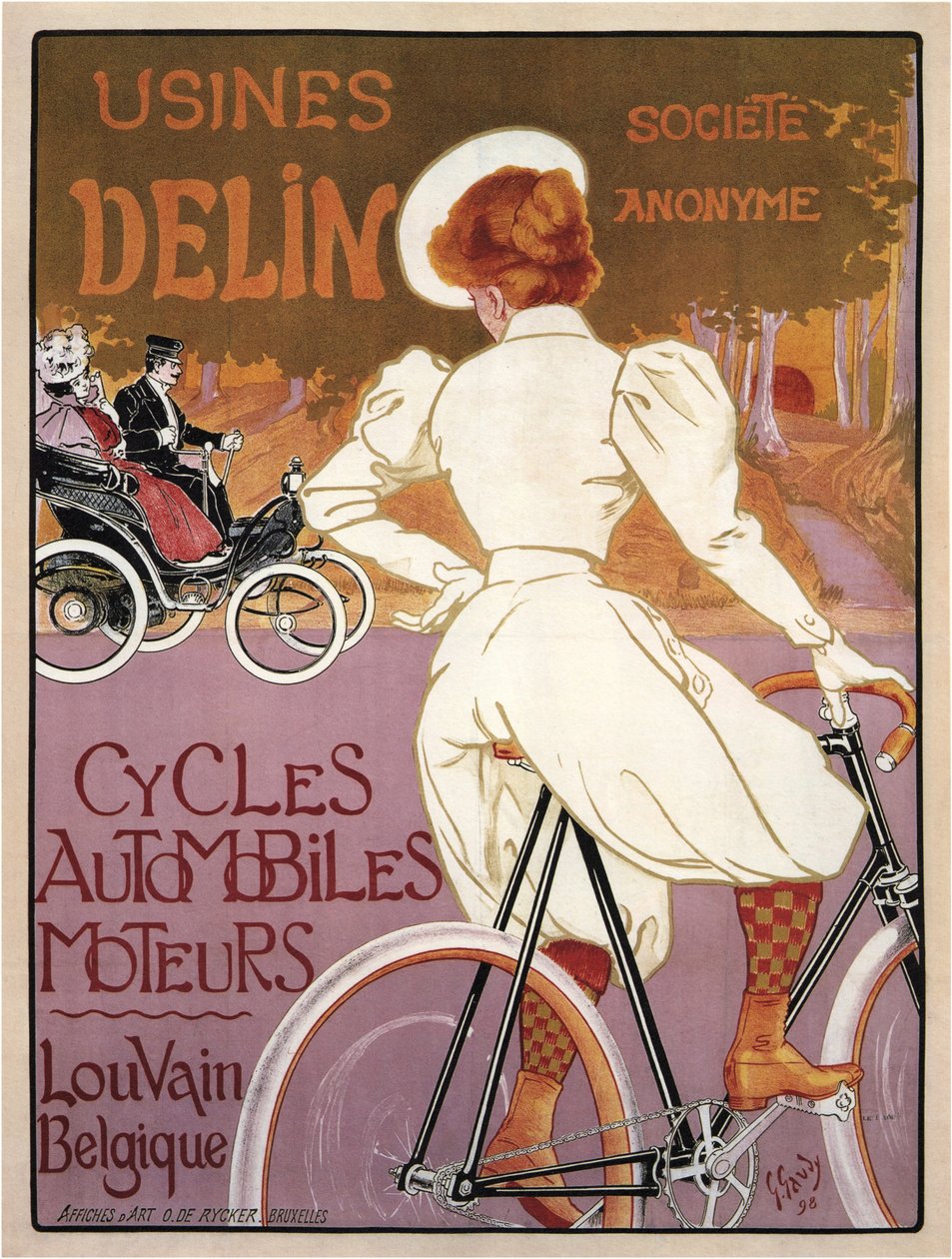 Delin Cycles Automobiles Moteurs, 1898 by Georges Gaudy