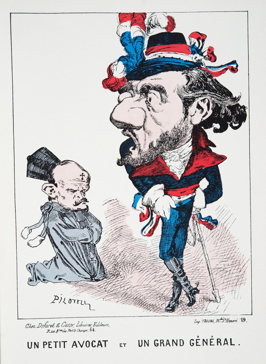 A Small Lawyer and a Great General, from History of the Third Republic, Vol. I, Political History, pub.1933 by Georges Labadie Pilotell