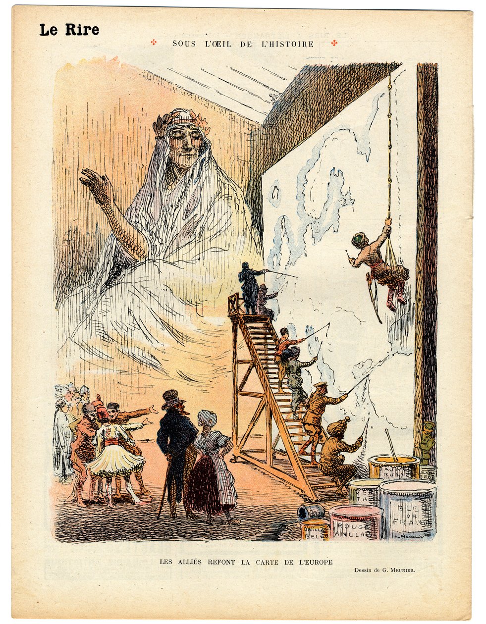 Red Laughter, Satirical in Colors by Georges Meunier